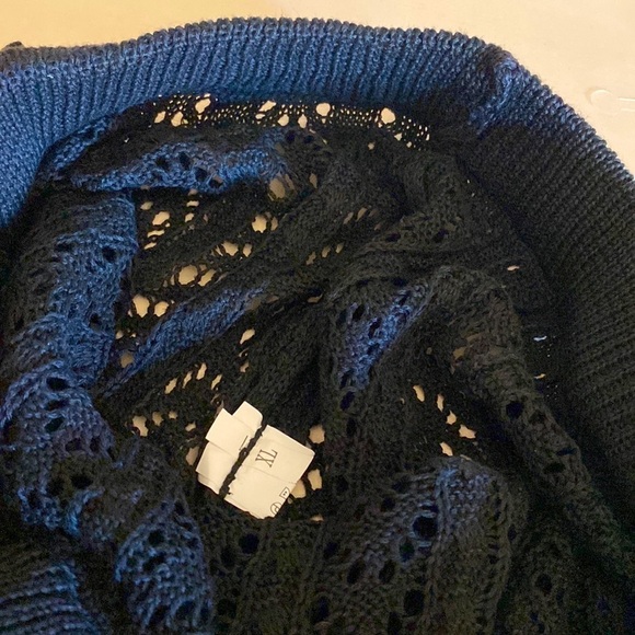 Crochet 2 pc Set Black Top & Stretchy Wide Leg Crochet Pants … - Picture 11 of 16